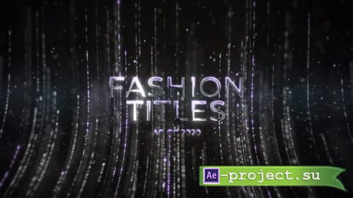Videohive - Luxury Fashion Lines Titles - 47499666 - Project for After Effects