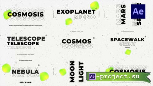 Videohive - Cosmos White Titles - 47538853 - Project for After Effects
