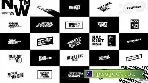 Videohive - Modern Big Titles | After Effects - 24939295 - Project for After Effects