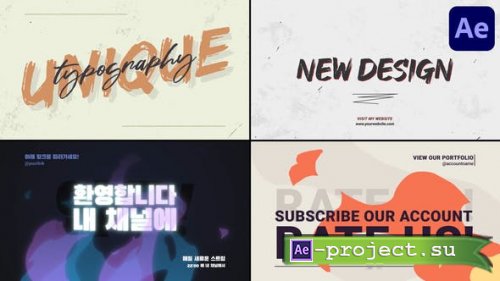 Videohive - Typography Slides for After Effects - 47515122 - Project for After Effects