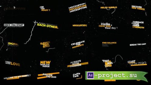 Videohive - Text Titles Animations - 47546993 - Project for After Effects