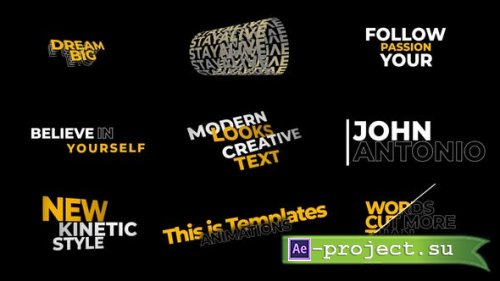 Videohive - Kinetic Typography - 46668104 - Project for After Effects