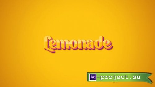 Videohive - Lemonade Typography - 47547559 - Project for After Effects