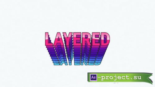 Videohive - Layered Typography - 47547553 - Project for After Effects