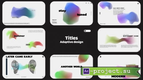Videohive - Resizable Titles / AE - 47599183 - Project for After Effects