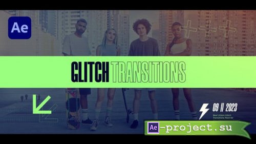 Videohive - Glitch Transitions - 47617681 - Project for After Effects