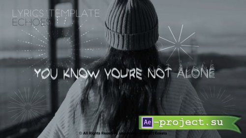 Videohive - Lyrics Template Echoes - 47633162 - Project for After Effects