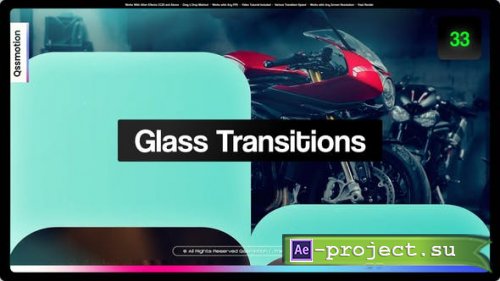 Videohive - Glass Transitions - 47614513 - Project for After Effects