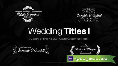 Videohive - Elegant Wedding Titles - 47686653 - Project for After Effects