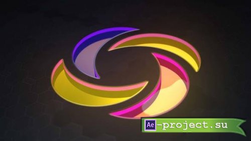 Videohive - 3D Neon Glass Logo Reveal - 47708907 - Project for After Effects