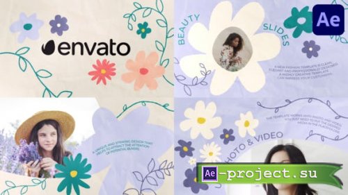 Videohive - Flowers Slides | After Effects - 47697017 - Project for After Effects
