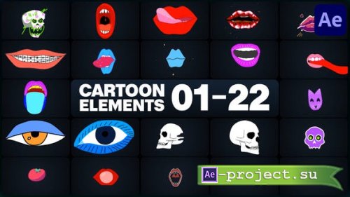 Videohive - Cartoon Elements for After Effects - 47674982 - Project for After Effects