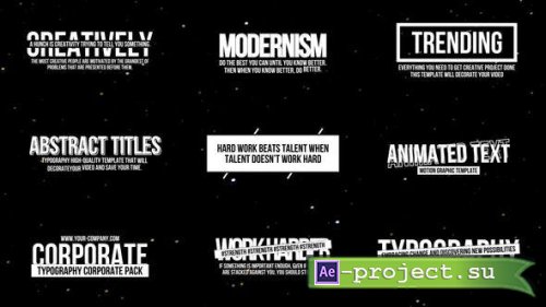 Videohive - Animated Text Titles 2.0 | After Effects - 47674998 - Project for After Effects