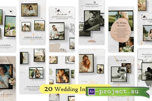 Videohive - 20 Glamorous Wedding Invitation Reels and Stories