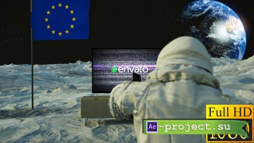 Videohive - TV Logo on the Moon - 33079979 - Project for After Effects
