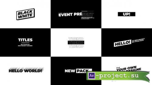Videohive - Big Titles 2.0 | After Effects - 47743983 - Project for After Effects