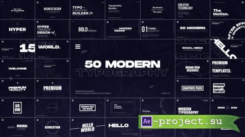 Videohive - 50 Modern Titles - 47753778 - Project for After Effects