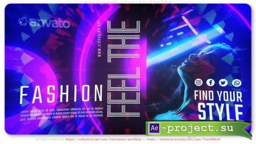 Videohive - Neon Chic Fashion Opener - 47789108 - Project for After Effects