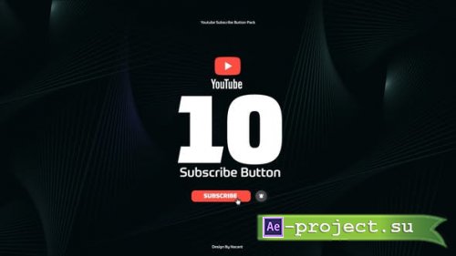 Videohive - Youtube Subscribe Buttons Pack - 47856117 - Project for After Effects