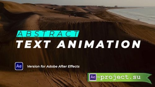Videohive - Abstract Text Animation - 46714713 - Project for After Effects