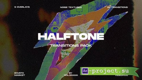 Videohive - Halftone Transitions Pack - 47900891 - Project for After Effects