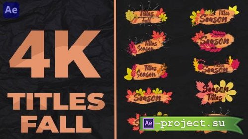 Videohive - Titles Fall 4k - 47900641 - Project for After Effects