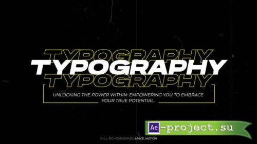 Videohive - Typography Titles _AE - 47905392 - Project for After Effects