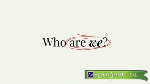 Videohive - Who are we? - Fast Brand Intro - 47923089 - Project for After Effects