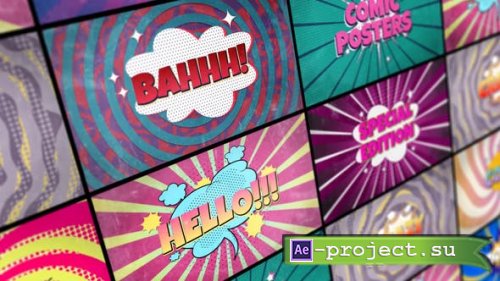 Videohive - Cartoon Posters - 47932152 - Project for After Effects