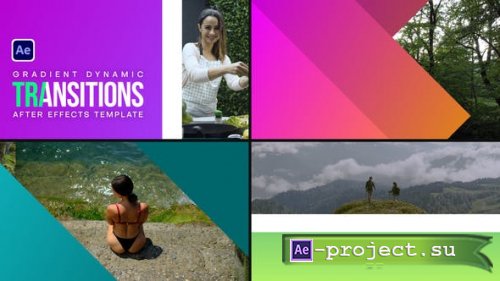 Videohive - Gradient Dynamic Transitions - 47936737 - Project for After Effects