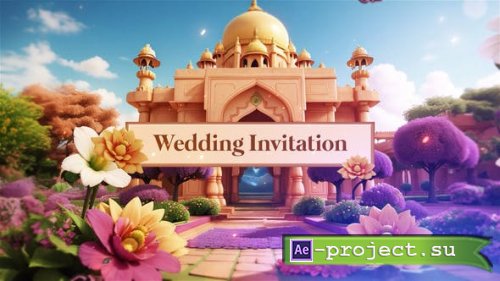 Videohive - 3D Indian Character Design Wedding Invitation Slideshow - 47980965 - Project for After Effects