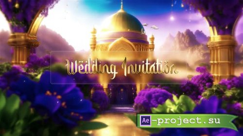 Videohive - 3D Arabic Character Wedding Invitation Video Display - 47980947 - Project for After Effects