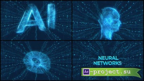 Videohive - AI Artificial Intelligence Titles | Digital Technology Crypto Project - 47664236 - Project for After Effects