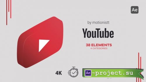 Videohive - Youtube Elements Pack - 47987402 - Project for After Effects