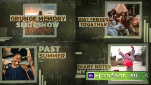 Videohive - Grunge Memory Slideshow - 47985810 - Project for After Effects