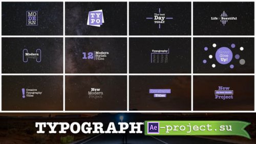 Videohive - Typography Titles | AE - 47997318 - Project for After Effects