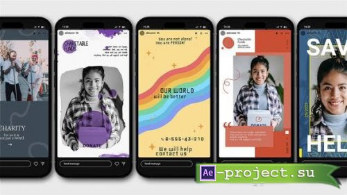 Videohive - Charity Instagram Stories 9in1 - 47980616 - Project for After Effects