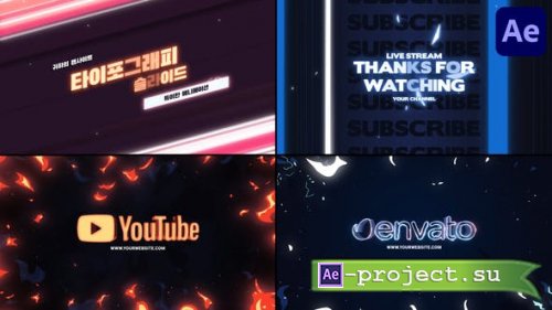 Videohive - Typography Slides | After Effects - 47940425 - Project for After Effects