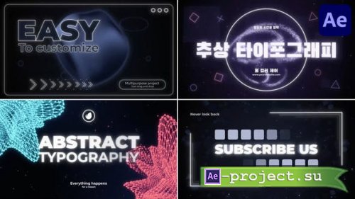 Videohive - Abstract Typography | After Effects - 47982601 - Project for After Effects