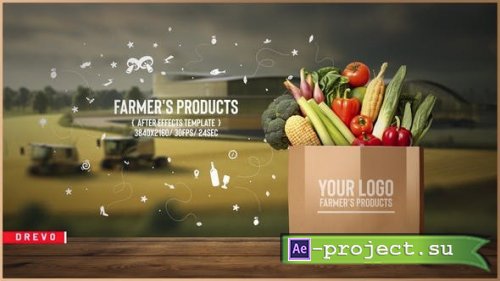 Videohive - Farm Porducts/ Nature Eco Plants/ Healthy Lifestyle/ Food Delivery/ Farmer's Fields/ Agriculture - 46575502