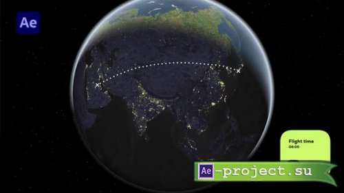 Videohive - Map Route Animations - 48043586 - Project for After Effects