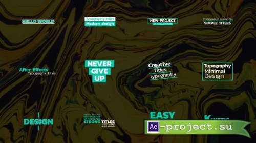 Videohive - Typography Titles | AE - 46215699 - Project for After Effects