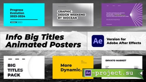 Videohive - Info Big Titles  Animated Posters - 48059332 - Project for After Effects
