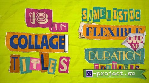 Videohive - Collage and Paper Titles - 45741626 - Project for After Effects