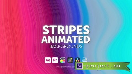 Videohive - Stripes Animated Backgrounds - 48124040 - Project for After Effects
