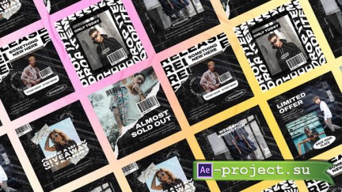 Videohive - Dropnot Streetwear Typography Posts - 48131963 - Project for After Effects