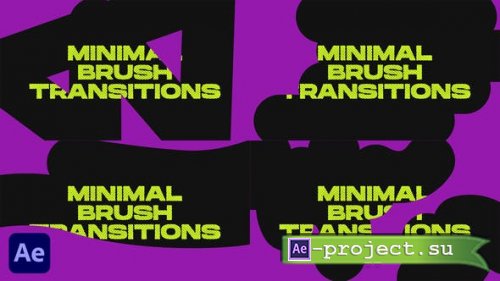 Videohive - Minimal Brush Transitions | After Effects - 48145375 - Project for After Effects