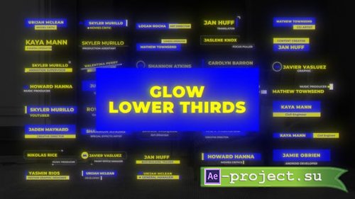 Videohive - Glow Lower Thirds - 48147596 - Project for After Effects