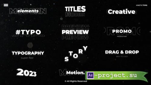 Videohive - Trendy Kinetic Titles - 48159681 - Project for After Effects