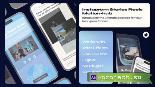 Videohive - Blue Instagram Stories - 48181831 - Project for After Effects